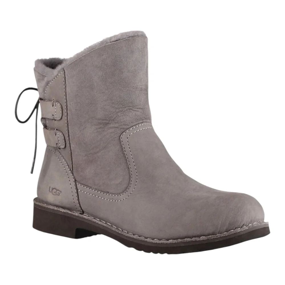 UGG Women's Gray Naiyah Ankle Boots 9.5
